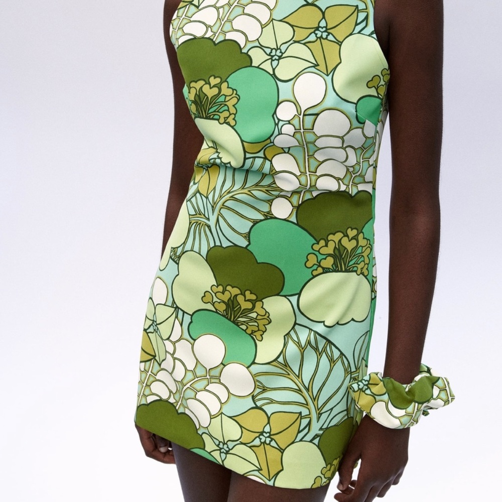 Zara Floral Printed Mini Dress